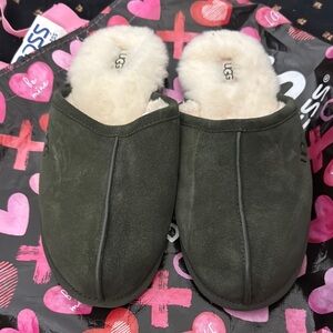 UGG Green Suede Slippers